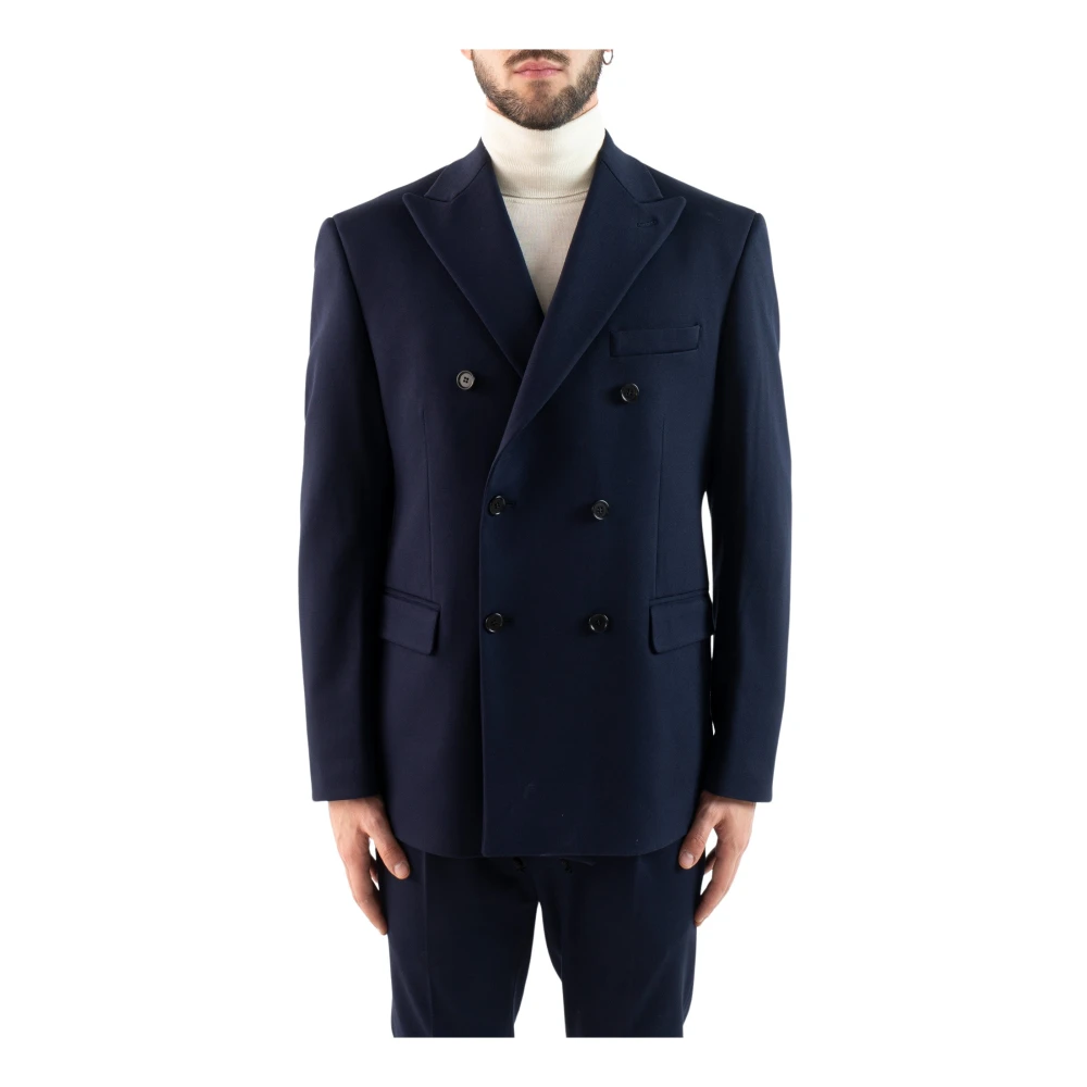 Corsinelabedoli Blå Double-Breasted Blazer