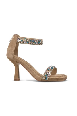 Double Strap Sandal Jewel Effect