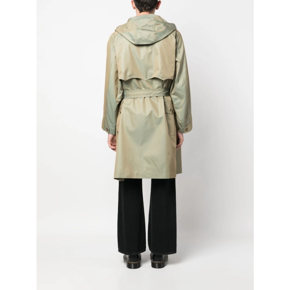 Baracuta Groene Jassen met Capuchon en Zakken Green Heren
