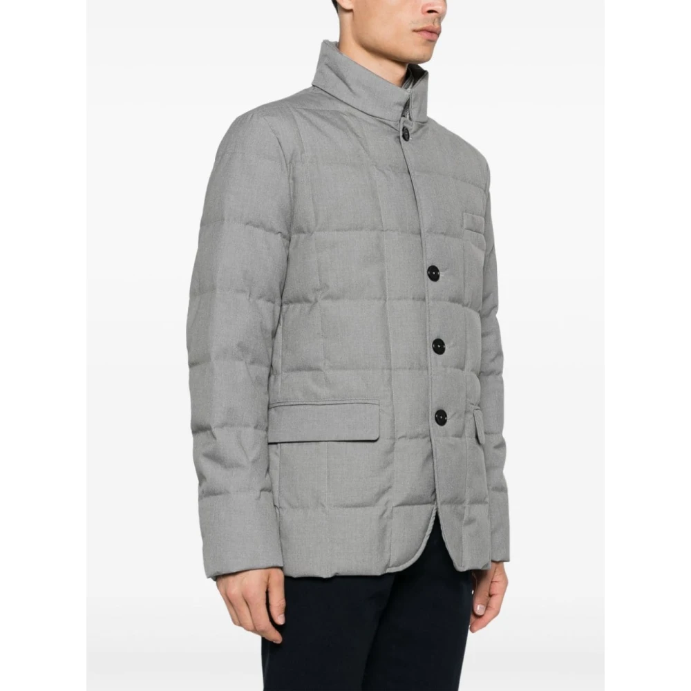 Fay Gelaagde pufferjas in grijs Gray Heren