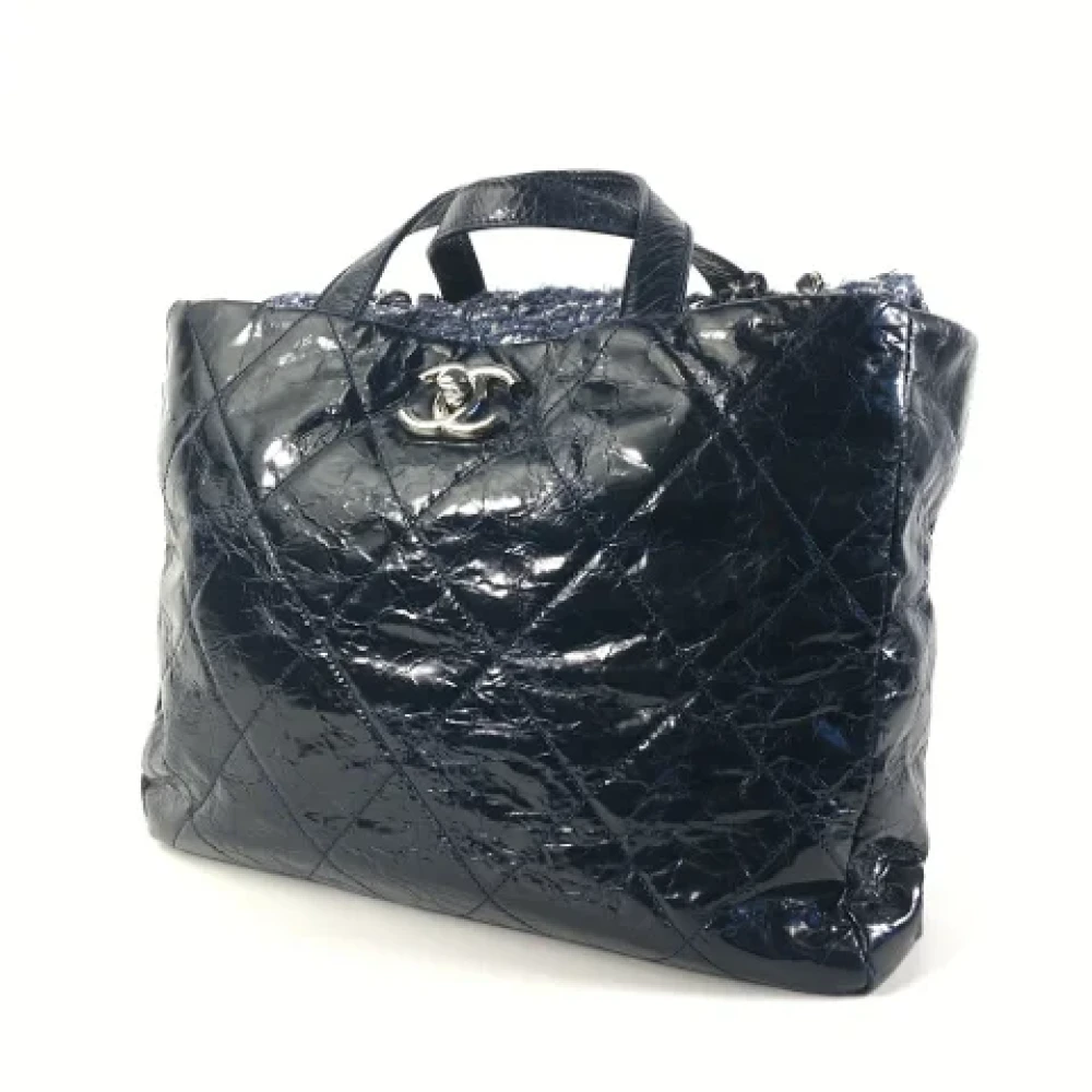 Chanel Vintage Pre-owned Fabric handbags Blue Dames