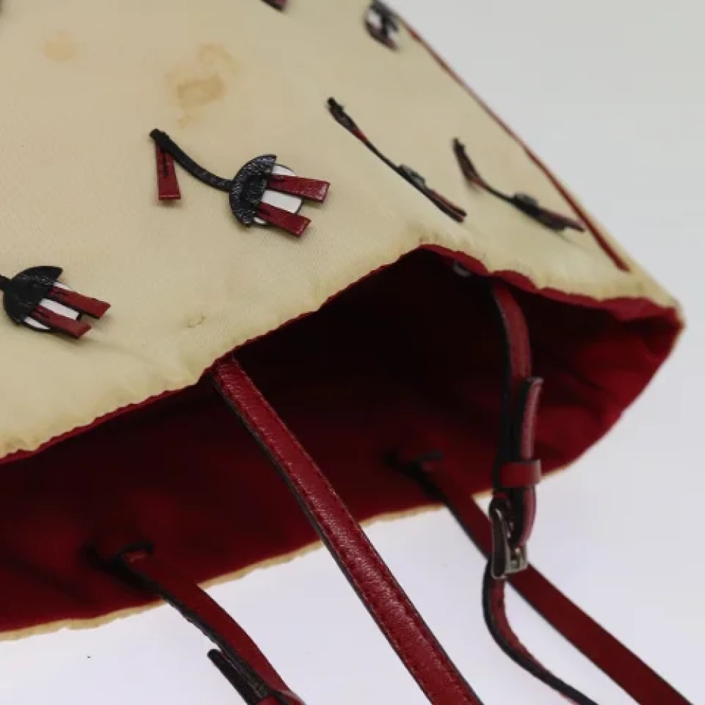 Prada Vintage Pre-owned Nylon totes Beige Dames