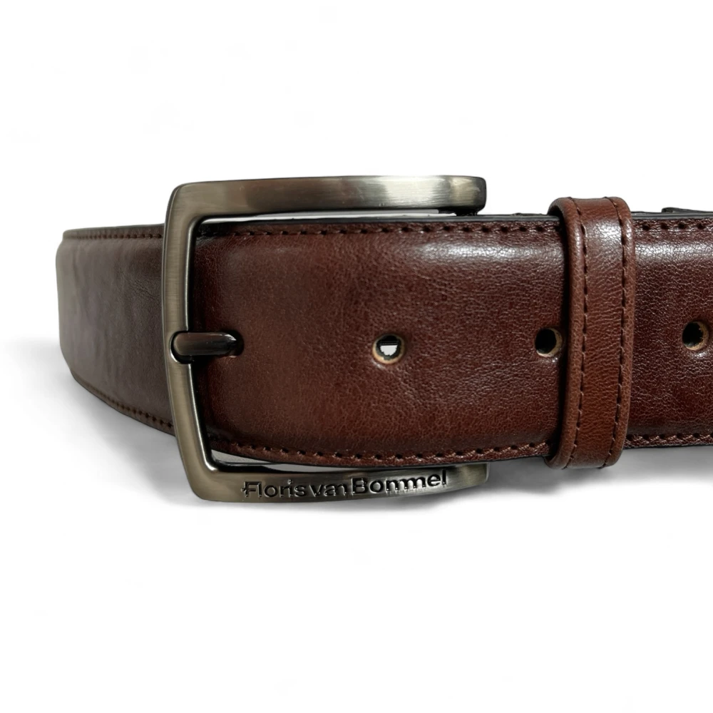 Van Bommel Floris Heren Leren Riem Bruin Cognac Brown Heren