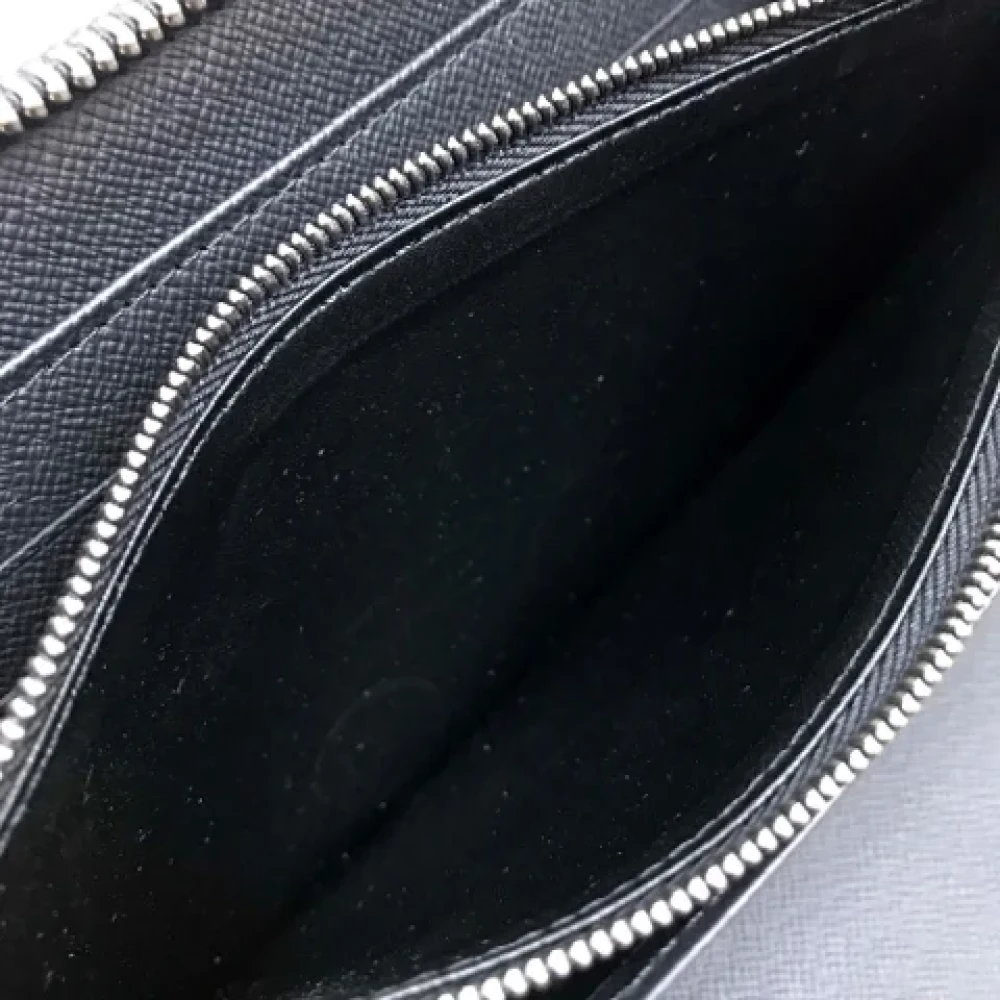 Louis Vuitton Vintage Pre-owned Fabric wallets Black Heren