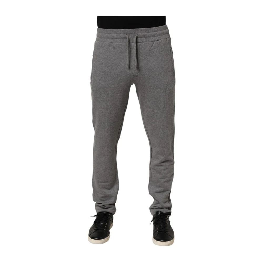 Dolce & Gabbana Men's Gray Cotton Jogger Joggers - Sweatpants - Xs - Trousers