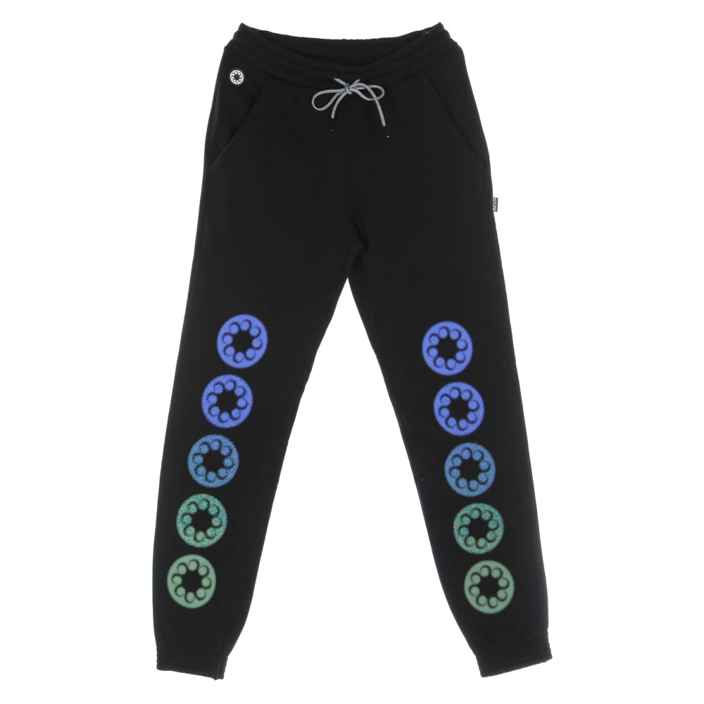 Octopus Zwarte Sweatpants met Elastische Taille Black Heren