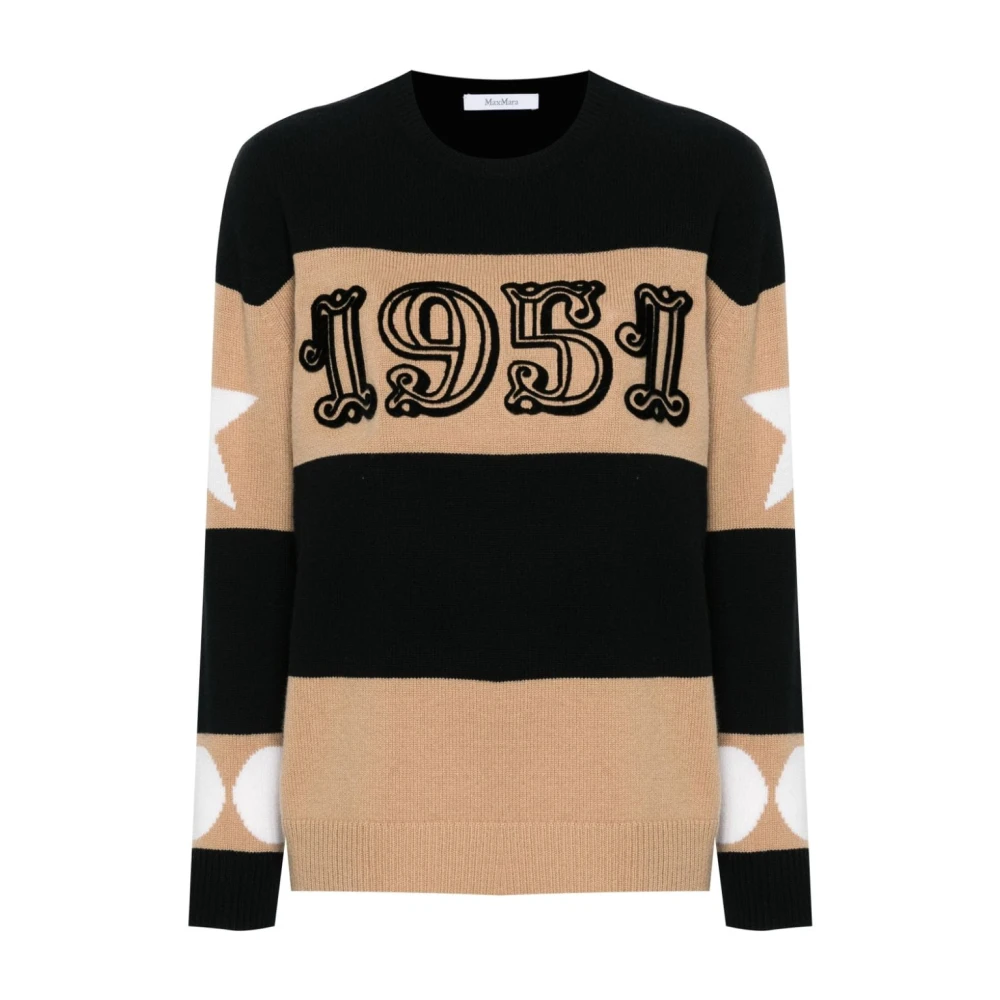 Max Mara Zwarte Sweater Dameskleding Aw24 Multicolor Dames