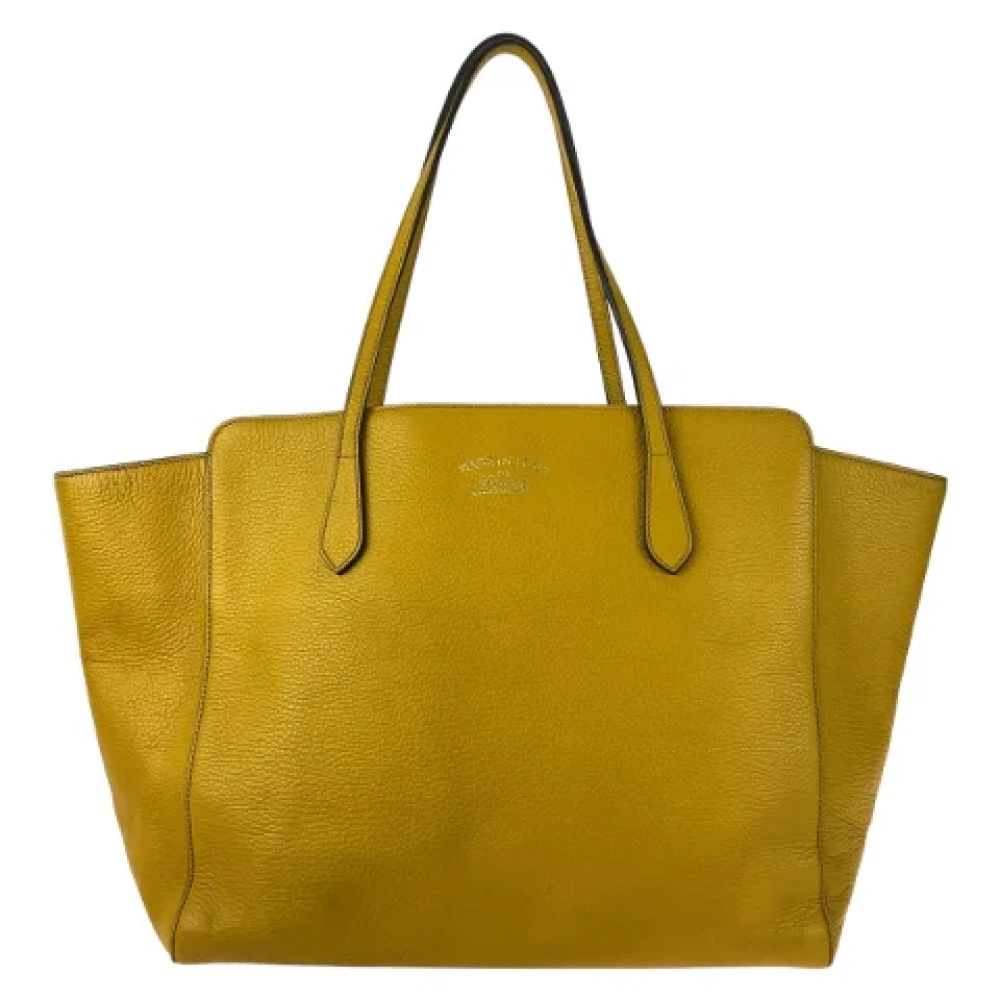 Gucci Vintage Pre-owned Leather gucci-bags Yellow Dames