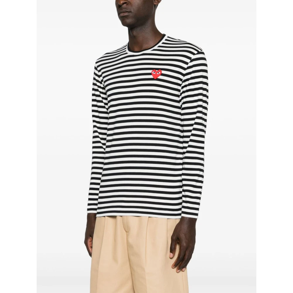 Comme des Garçons Play Stijlvolle T-shirts en Polos Collectie Black Dames