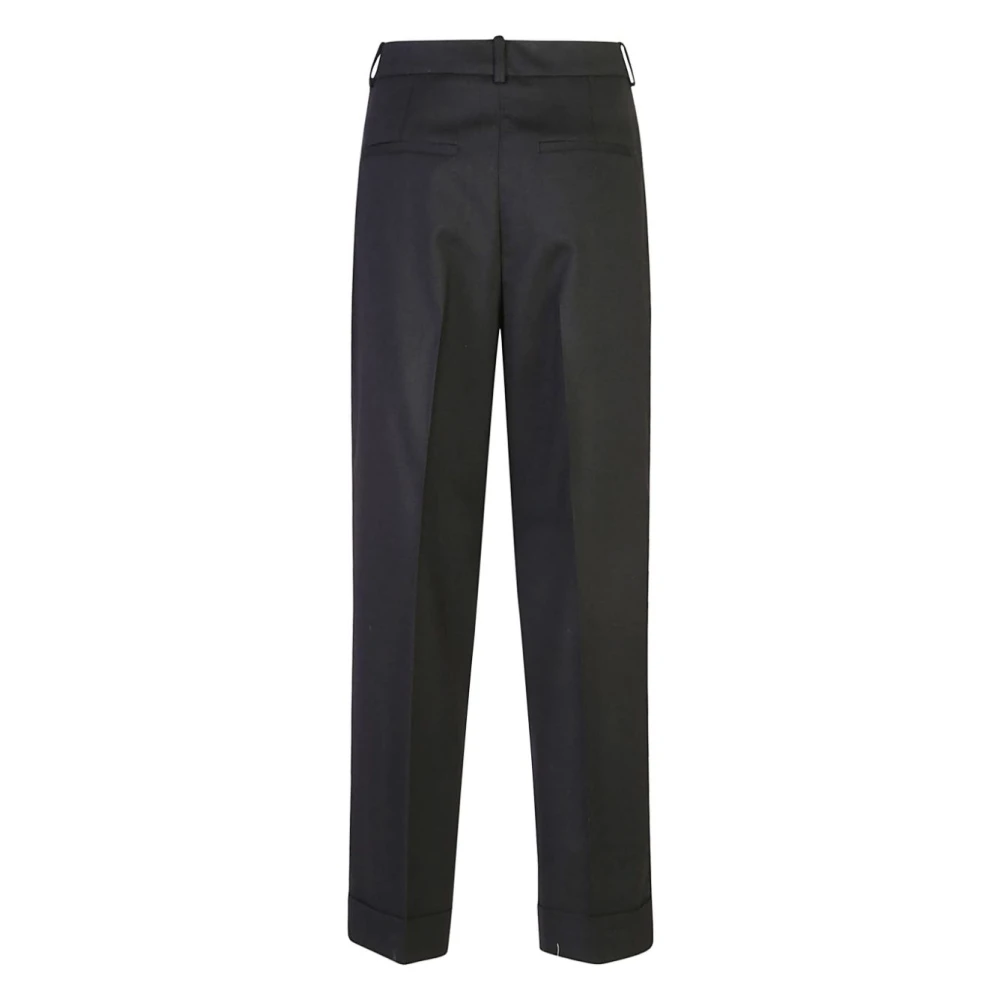 PESERICO Zwarte Broek Damesmode Aw24 Black Dames