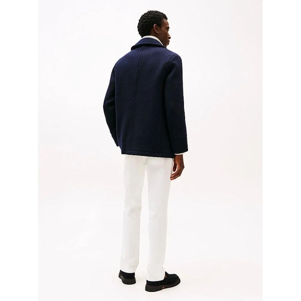 Tommy Hilfiger Klassieke Peacoat voor Premium Stijl Blue Heren