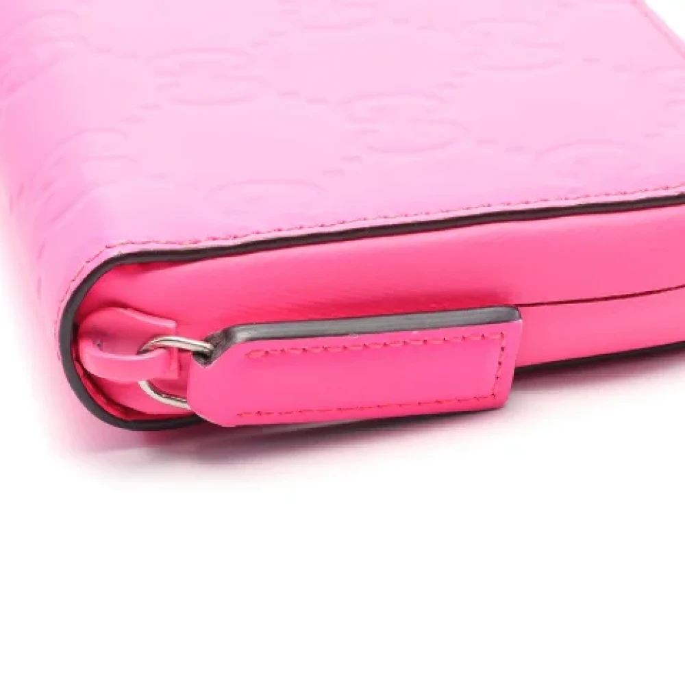 Gucci Vintage Pre-owned Plastic wallets Pink Dames