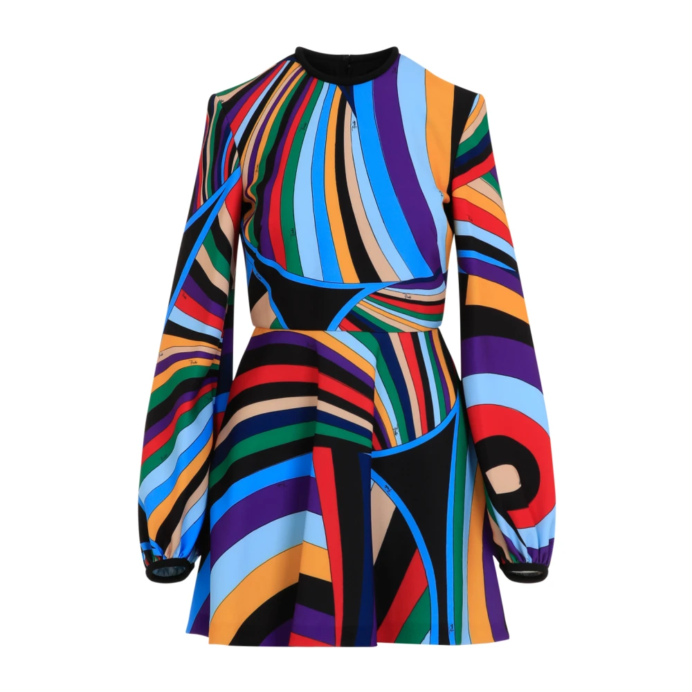 EMILIO PUCCI Multicolor Jurk voor Vrouwen Multicolor Dames