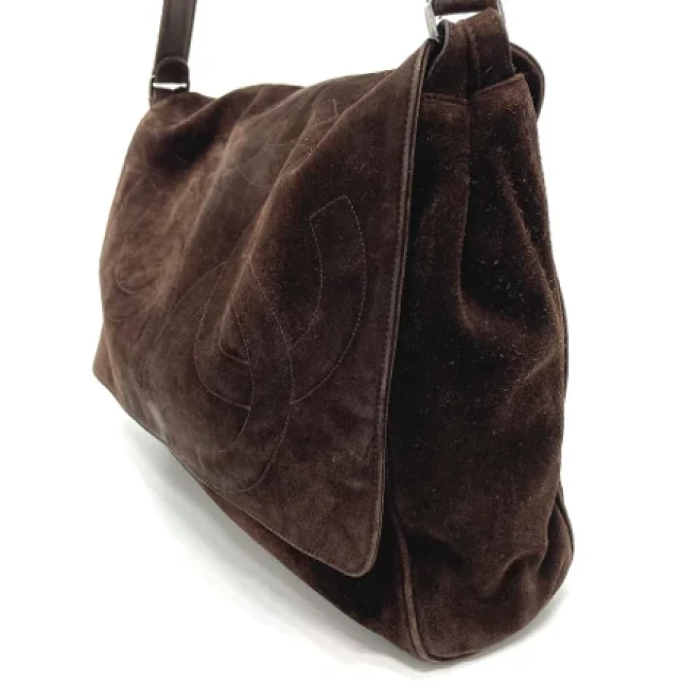 Chanel Vintage Pre-owned Suede chanel-bags Brown Dames