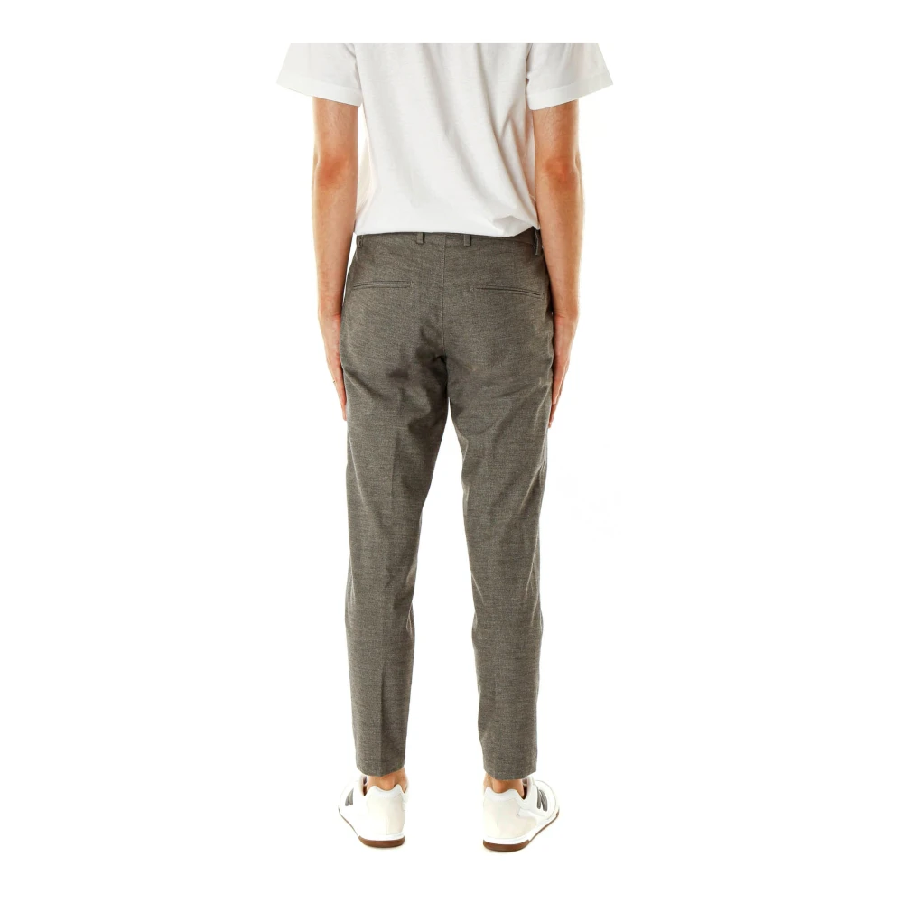 drykorn Tapered Fit Broek met Elastische Inzetstukken Gray Heren
