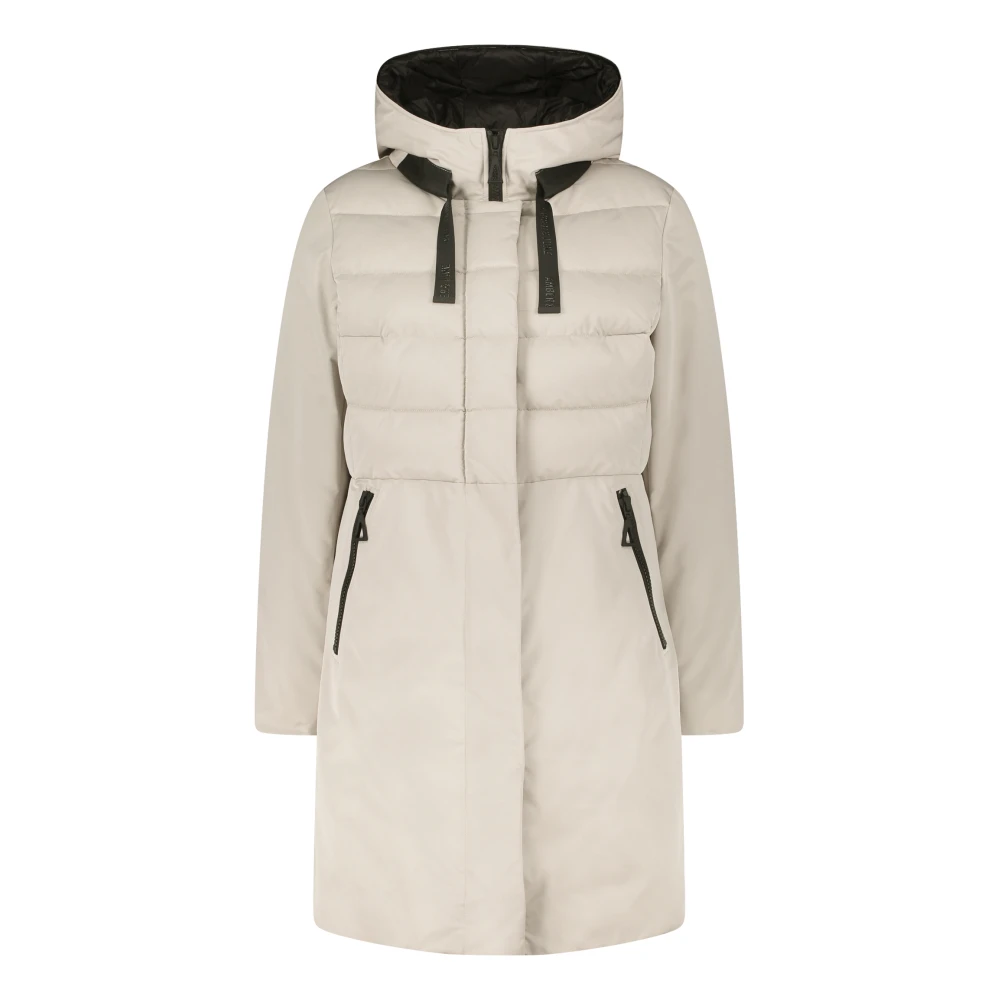 Amber & June Trendy Winterjas Beige Dames