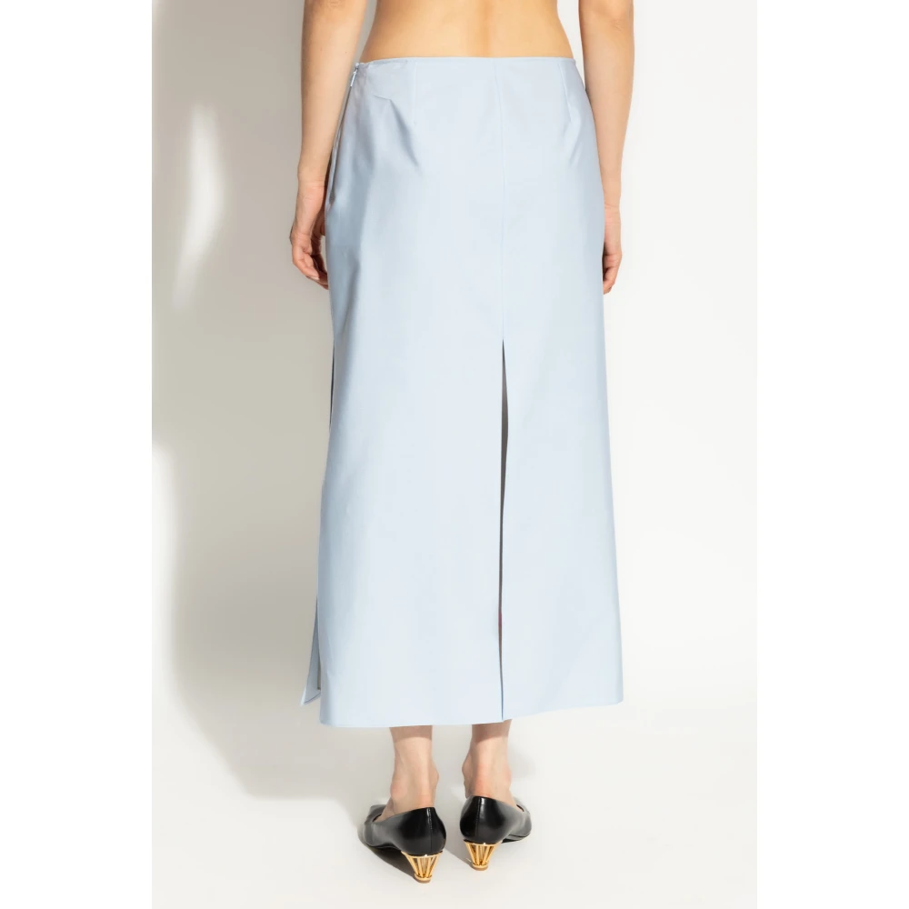 Salvatore Ferragamo Rok met split Blue Dames