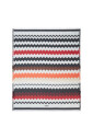 serviette-de-plage-zigzag-noire-avec-franges
