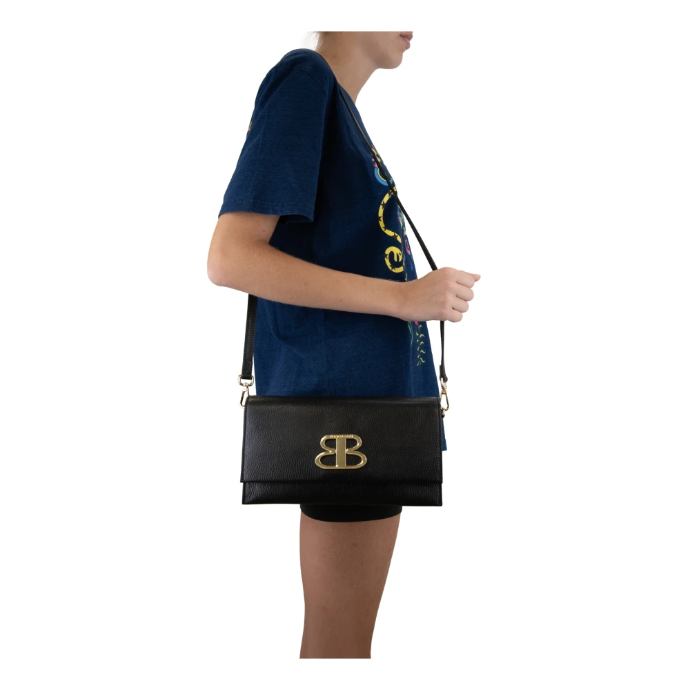 Tosca Blu Dames Schoudertas van Kunstleer Black Dames