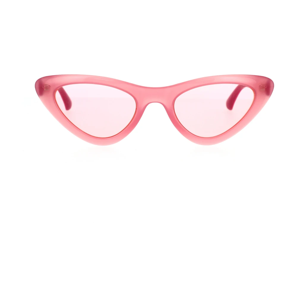 Rosa Cat-Eye Solbriller med Rosa Flash Linser