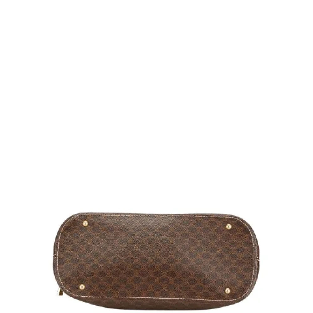 Celine Vintage Pre-owned Canvas handbags Brown Dames