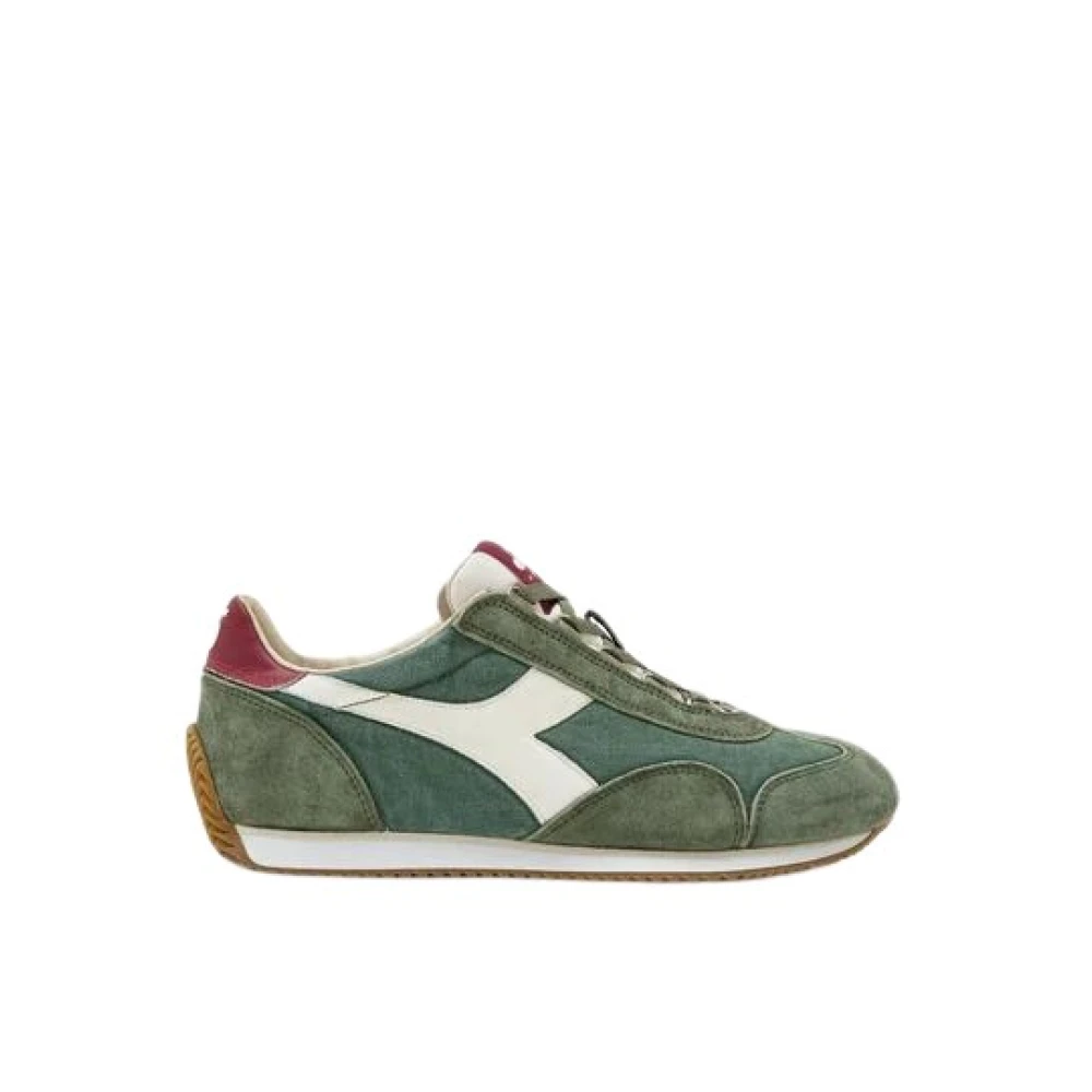 Diadora Equipe H Canvas Stone Wash Sneakers Heren Schoenen Groen