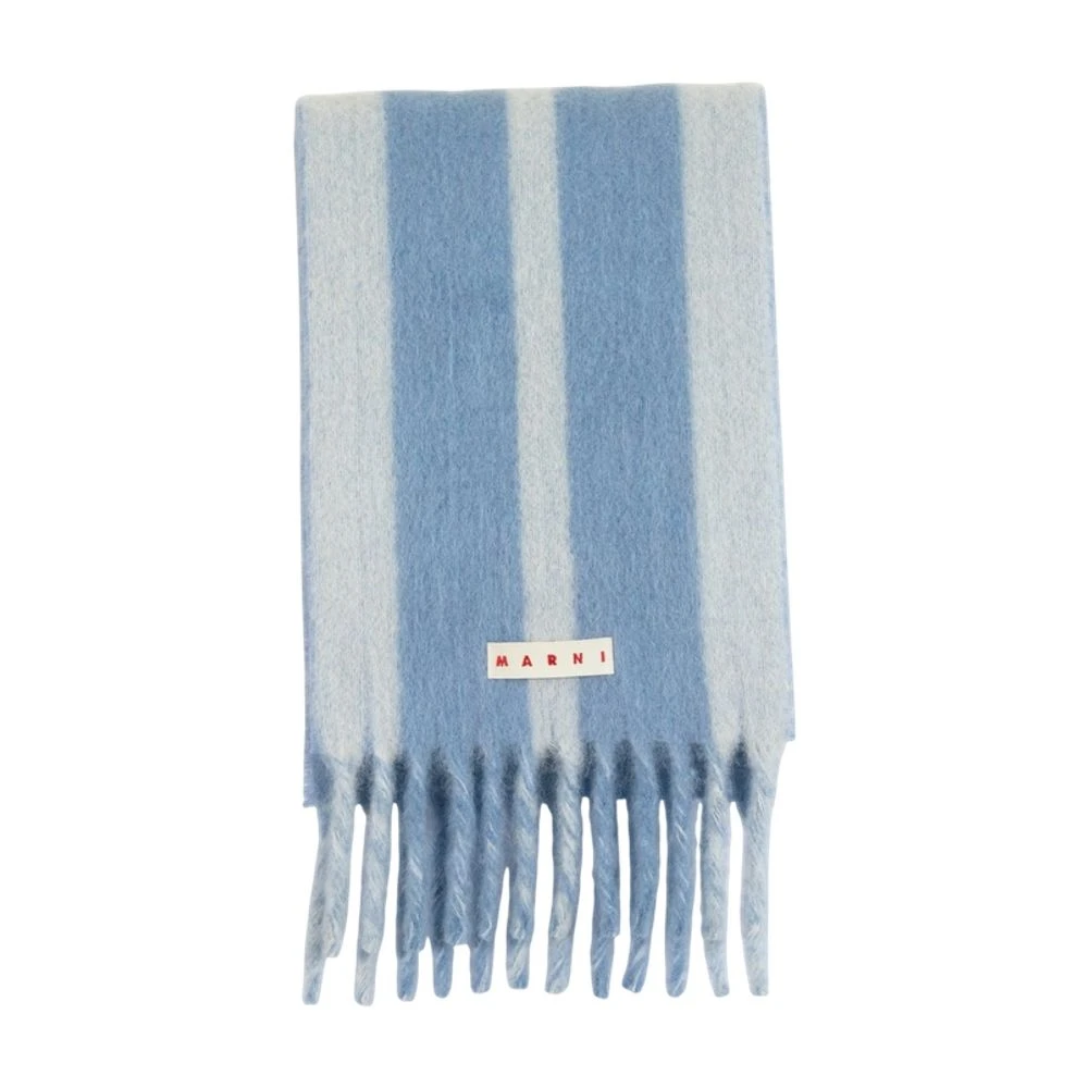 Marni Women's Blue Wool Scarf - Glass Style - Winter Scarves - One Size - Accessories
