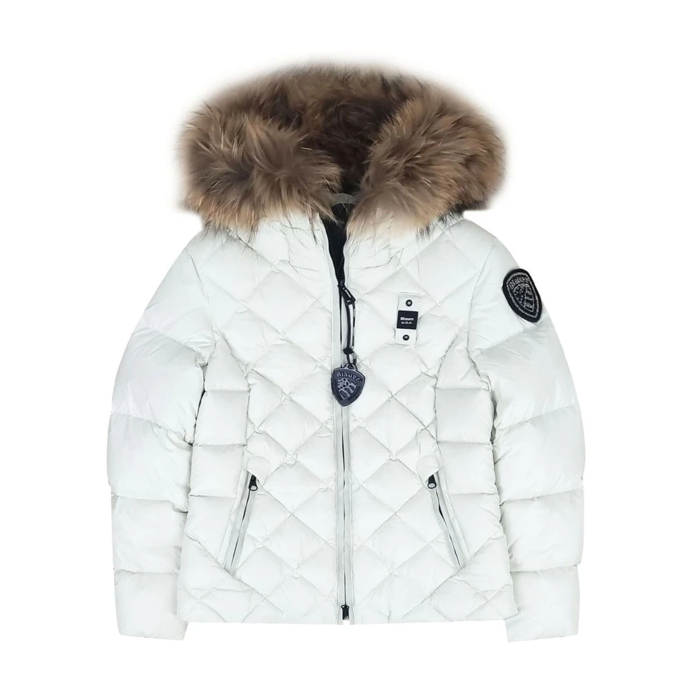 Blauer Girls White Winter Jackets, 10 Y, Giubbino Lotus