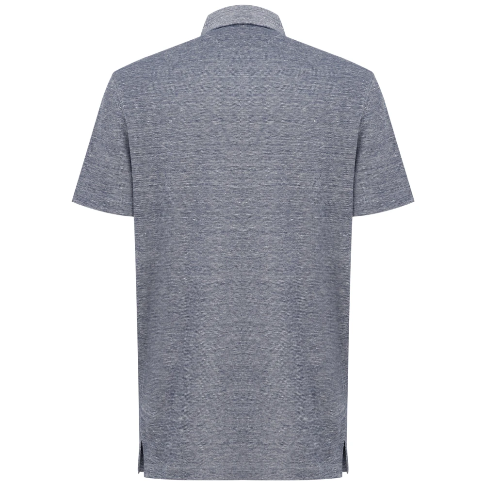 Corneliani Grijze Polo met korte mouwen Gray Heren