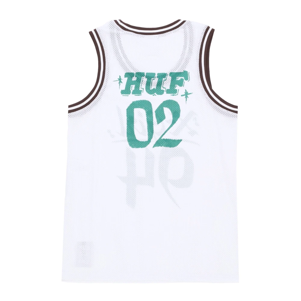 HUF Mesh Tank Top Home Team Jersey White Dames