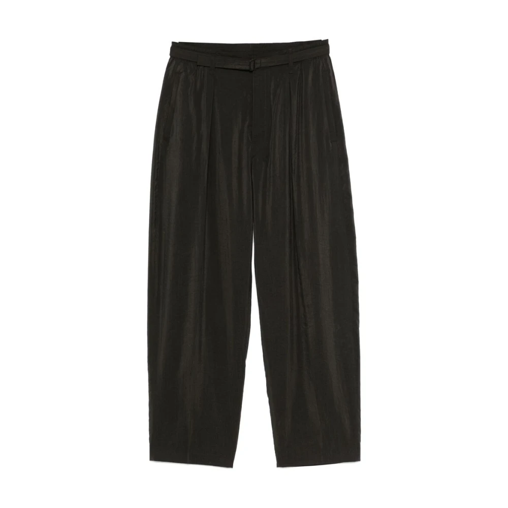 Lemaire Koffiebruine elastische taillebroek Brown Heren