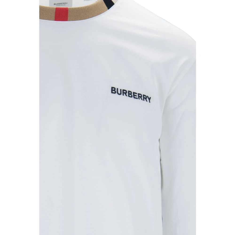 Burberry Heren Crewneck Sweater White Heren