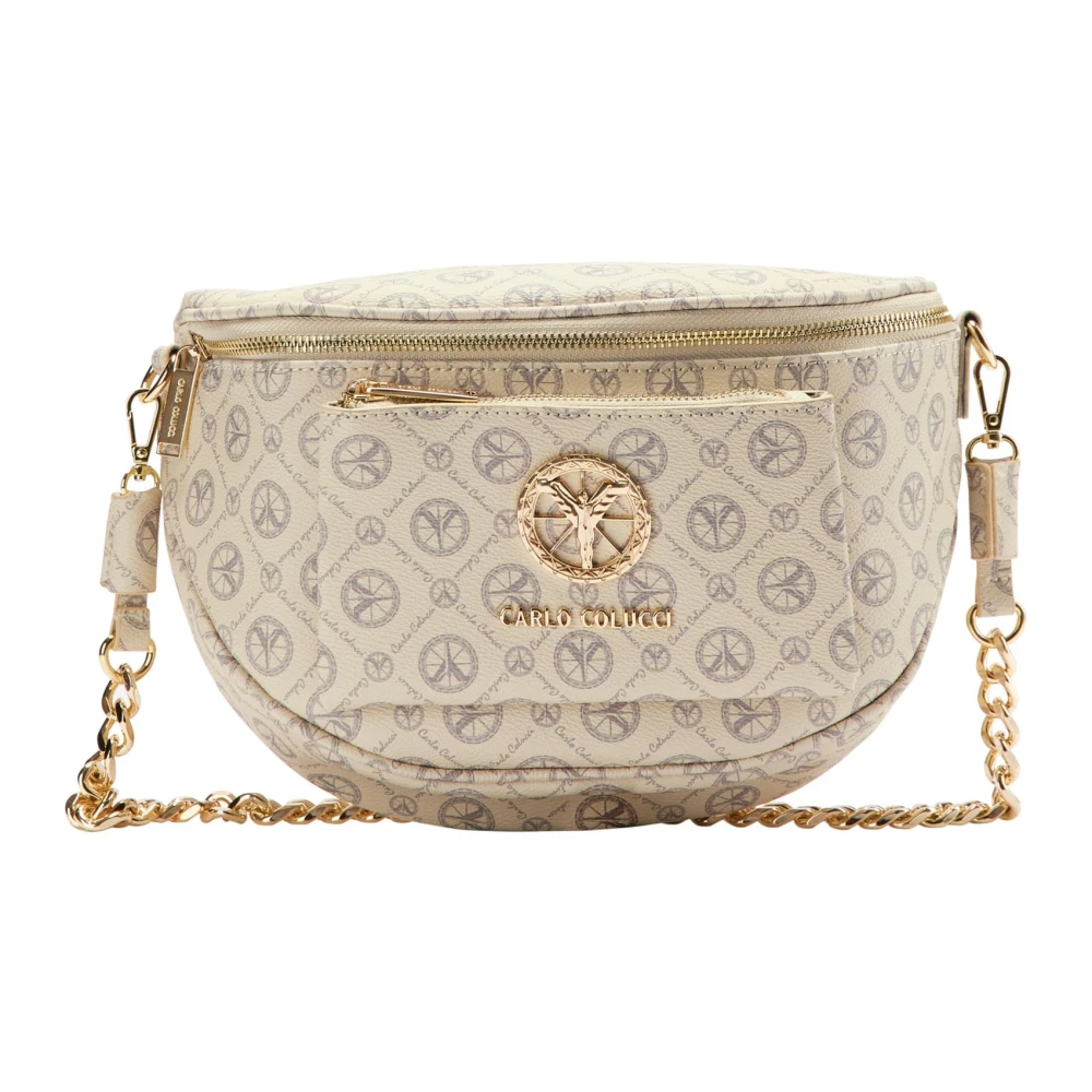 Carlo Colucci Unisex Beige Shoulder Bags