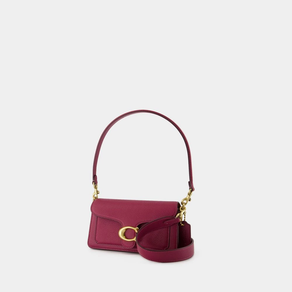 Coach Schoudertas van geperst kalfsleer Bordeaux Red Dames