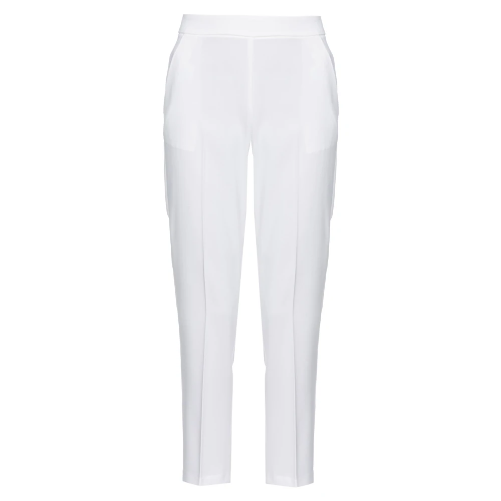 pinko Flare-fit stretch crêpe broek White Dames