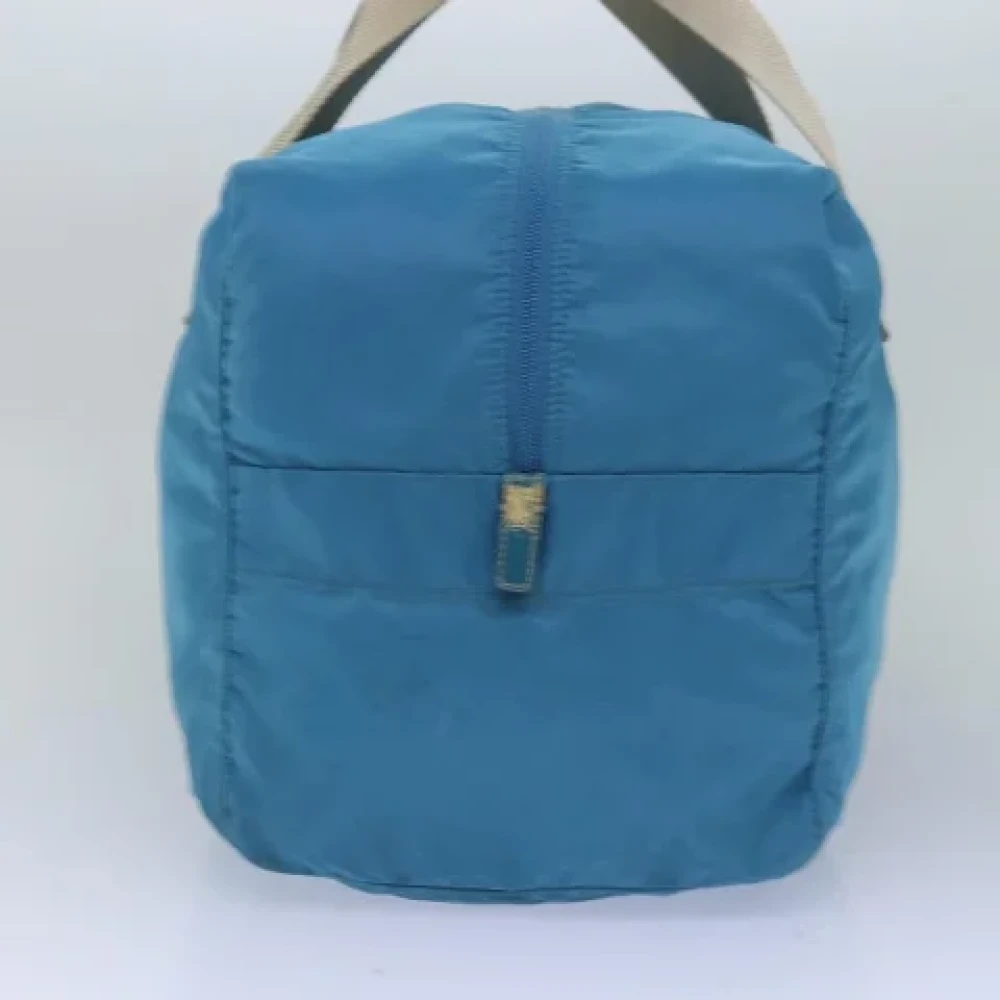 Prada Vintage Pre-owned Nylon travel-bags Blue Dames