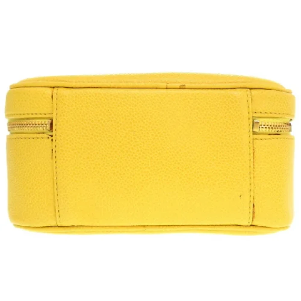 Chanel Vintage Pre-owned Fabric chanel-bags Yellow Dames