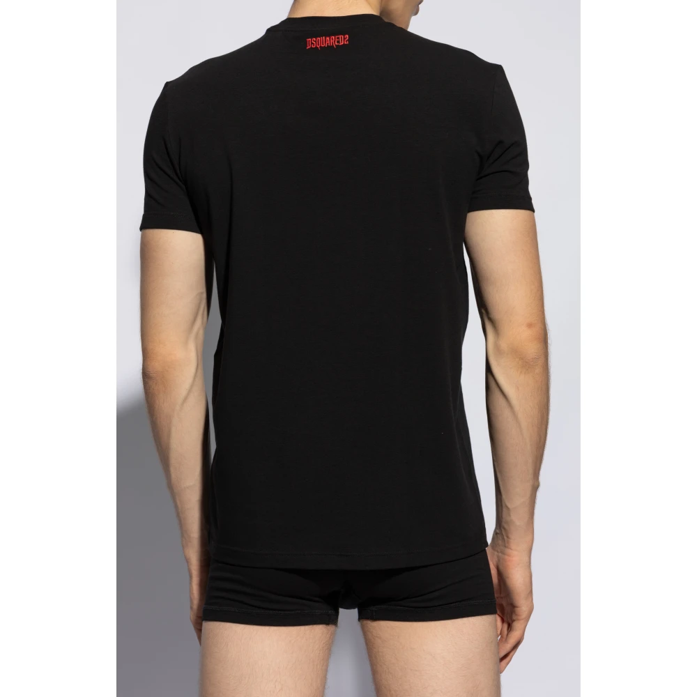 Dsquared2 Underwear Collection T-shirt Black Heren