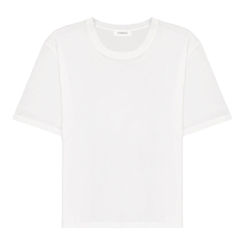 Laneus Klassiek Wit T-shirt White Heren