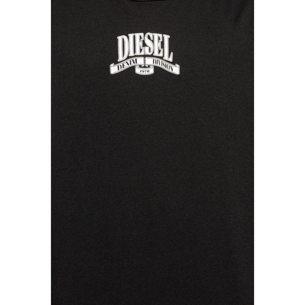 Diesel T-shirt `T-Adjust-K10` Black Heren