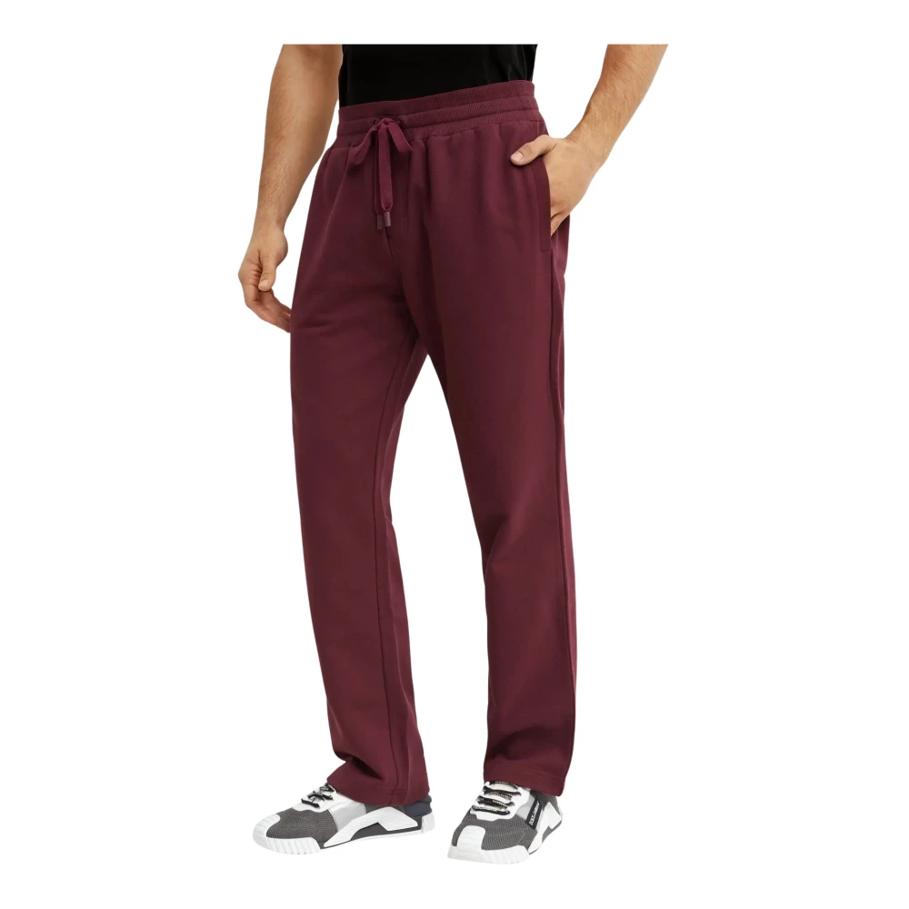 Dolce & Gabbana Uomo Marrone - Sweatpants Con Logo - Trousers - L
