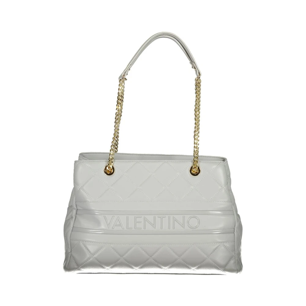 Valentino By Mario Valentino Women's Gray Shoulder Bags, One Size, Handbag With Chain And Compartments