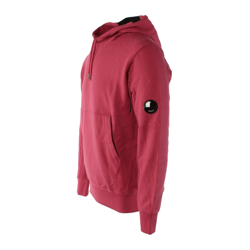 C.P. Company Diagonal Raised Fleece Sweater Rood Heren Red Heren