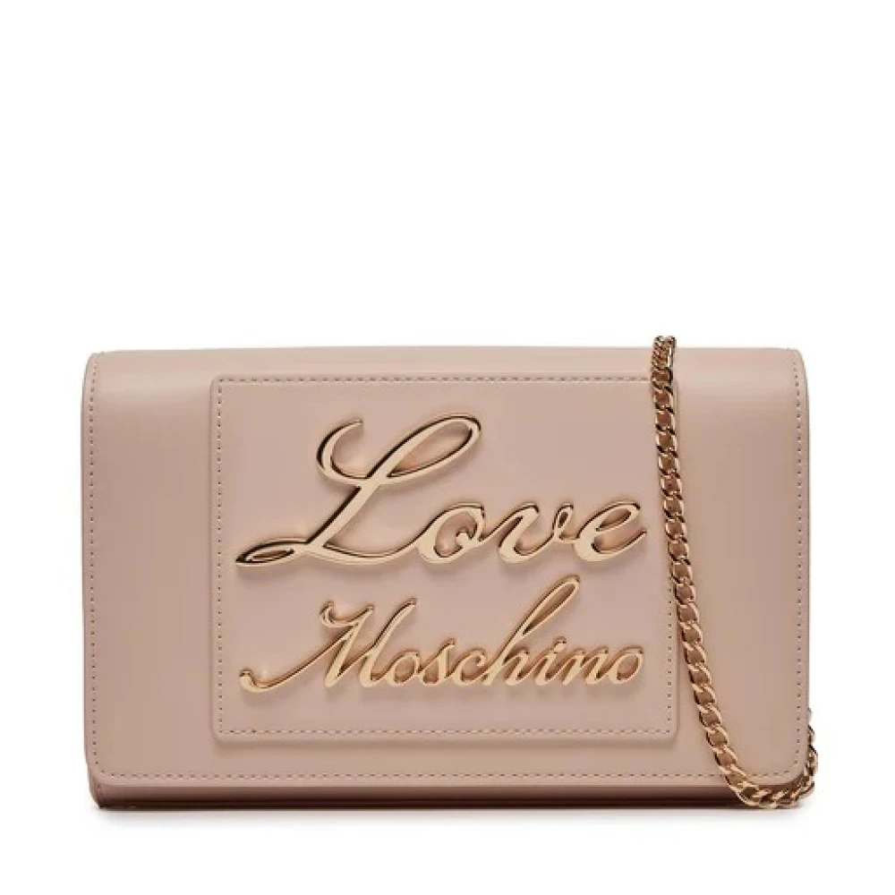 Love Moschino Stijlvolle PU-tas Beige Dames