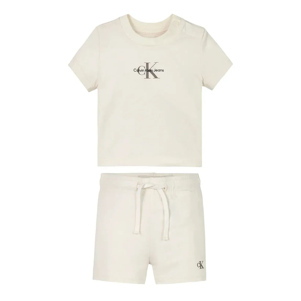 Calvin Klein Jeans Essential Logo Barn Sportset White, Unisex