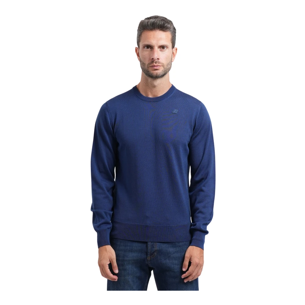 K-Way Uomo Blu Maglie, 2XL, New,