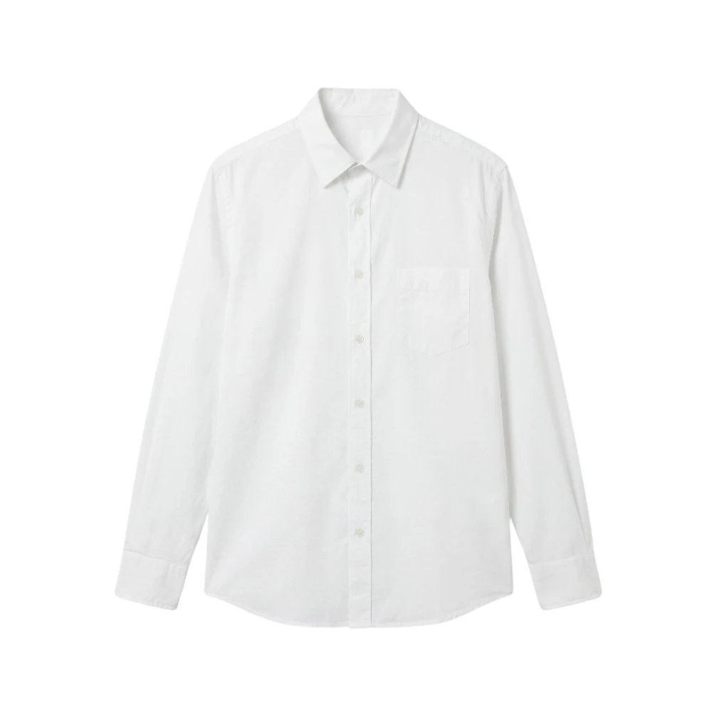 Hartford White Casual Shirts, Male, S, Paul Pocket Shirt