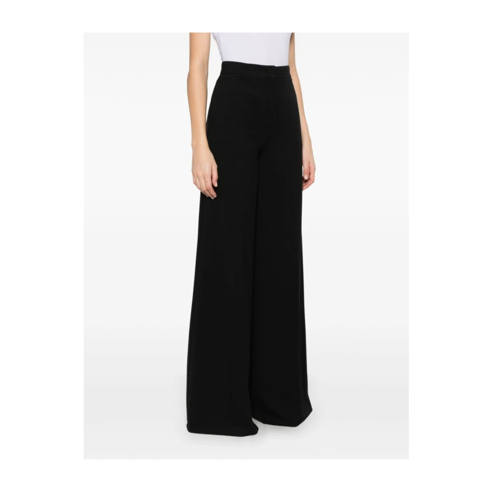 Max Mara Zwarte Broek met Verborgen Sluiting Black Dames