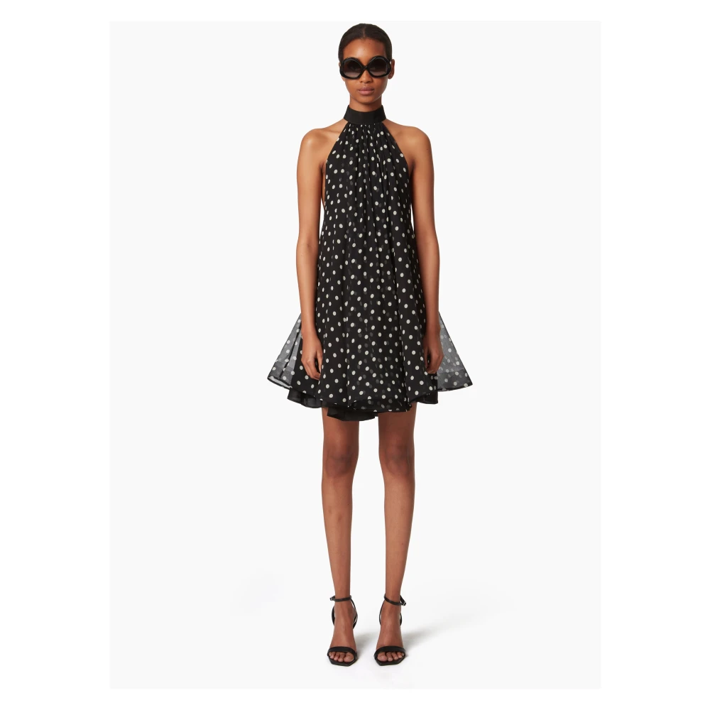 Nina Ricci Halterneck Mini Dress With Black Dames