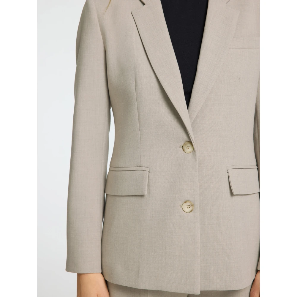 Selected Femme Elegante Op Maat Beige Blazer Beige Dames